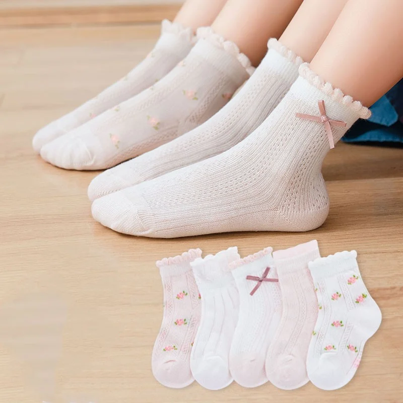 Summer Clothing Baby Girl - Çocuk Çorapları 5 Çift/grup İlkbahar Yaz